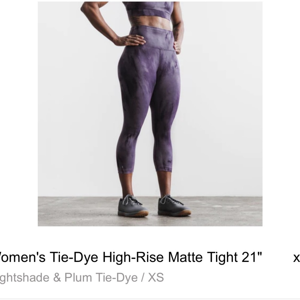 Women’s NOBULL Tie-Dye high rise matte tight 3/4